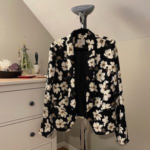 Ann Taylor LOFT Floral Open Jacket